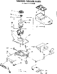 Base Assembly Diagram and Parts List for 1162270180  Kenmore Canister Vacuum