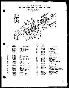 50 Cycle 8 Cube Compact Ice Maker Diagram and Parts List for SP19E-G-P74870-13WG  Amana Refrigerator