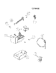 Icemaker Diagram and Parts List for 11160512911  Kenmore Refrigerator