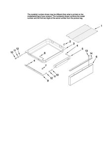 Drawer And Rack Parts Diagram and Parts List for MERH865RAS16  Maytag Range