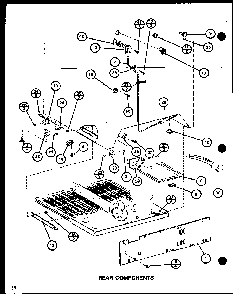 Section 26 Diagram and Parts List for CIC-4H-P7621308W  Amana Refrigerator