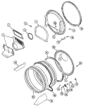 TUMBLER Diagram and Parts List for  Maytag Dryer