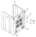 CABINET - REAR Diagram and Parts List for  Maytag Dryer