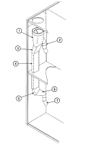 EXHAUST DUCTING ASSEMBLY Diagram and Parts List for  Maytag Dryer