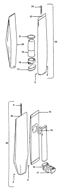 BAGHOUSING Diagram and Parts List for U4907025 U4907025 Hoover Upright Vacuum