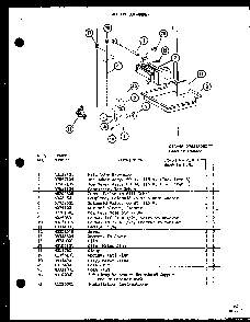 Section 3 Diagram and Parts List for CIC-4H-P7621308W  Amana Refrigerator