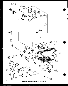 Compressor/ice Maker Parts Diagram and Parts List for ESRFC14E-G-P74645-12WG  Amana Refrigerator