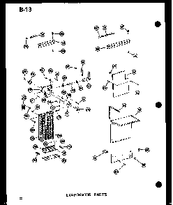 Evaporator Parts Diagram and Parts List for SDI22W-P60350-32W  Amana Refrigerator