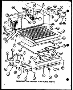 Refrigerator Freezer Functional Parts (tm20j/p7739008w) (tr20j/p7739009w) (tc20j/p7739010w) Diagram and Parts List for TM20J-P7739008W  Amana Refrigerator
