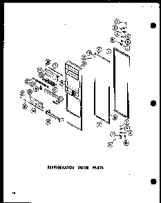 Section 2 Diagram and Parts List for SP19E-L-P74100-2WL  Amana Refrigerator