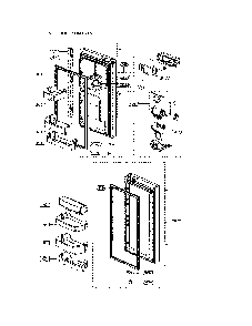 Refrigerator Door Diagram and Parts List for 11173302911  Kenmore Refrigerator