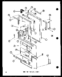 Lower Door Parts Diagram and Parts List for ESR14D-P73953-16W  Amana Refrigerator