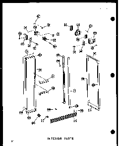 Interior Parts Diagram and Parts List for SDI22N-1-C-P60230-91WC  Amana Refrigerator
