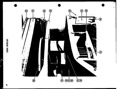 Interior Parts 2 Diagram and Parts List for LKG-341HE  Amana Air Conditioner