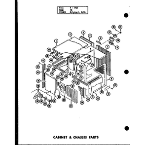 Cabinet & Chassis Parts 2 Diagram and Parts List for D54475-3 P54475-3C Amana Air Conditioner