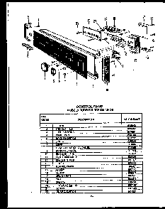 Section 9 Diagram and Parts List for  Caloric Dishwasher