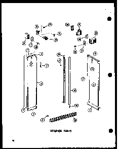 Interior Parts Diagram and Parts List for ESR17N-A-P60350-52WA  Amana Refrigerator
