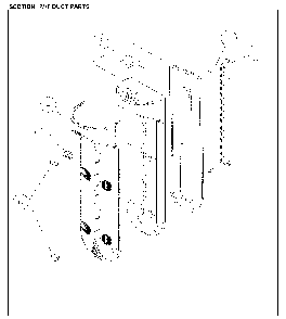 M/F Duct Diagram and Parts List for 11161209713  Kenmore Refrigerator