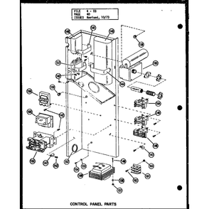 Control Panel Parts 3 Diagram and Parts List for EG25,12-1 P54688-9C Amana Air Conditioner