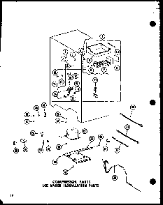 Compressor Parts Ice Maker Installation Parts Diagram and Parts List for SP19E-C-P74870-2WC  Amana Refrigerator