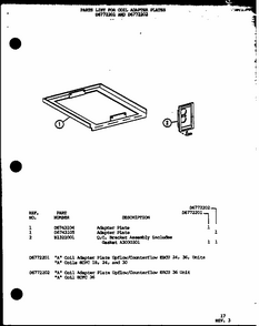 (d6772201) (d6772202) Diagram and Parts List for D6777001 P6777001 Amana Air Conditioner