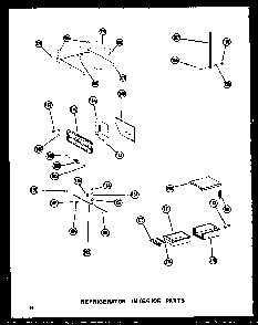 Refrigerator Interior Parts Diagram and Parts List for SDI22W-C-P60340-74WC  Amana Refrigerator