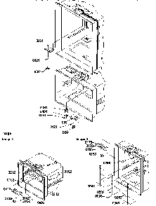 Light Switches & Drain Funnel Diagram and Parts List for BX21TW-P1196512WW  Amana Refrigerator
