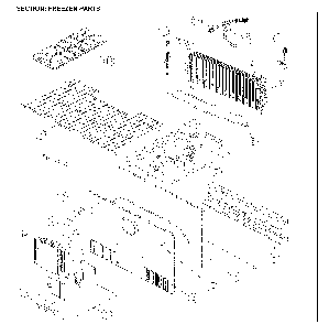 Freezer Parts Diagram and Parts List for 11161205713  Kenmore Refrigerator