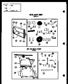 Instal-amatic Mount Diagram and Parts List for FC24-3H-1 P54302-54R Amana Air Conditioner