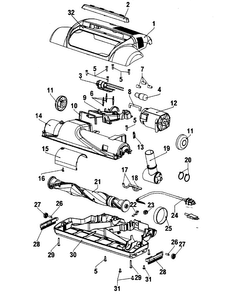 Part Location Diagram of 37245104 Maytag Vacuum base plate
