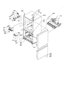 Controls And Light Covers Diagram and Parts List for BG21VW-P1325013WW  Amana Refrigerator