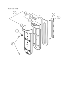 Mf Duct Parts Diagram and Parts List for 11161269220  Kenmore Refrigerator