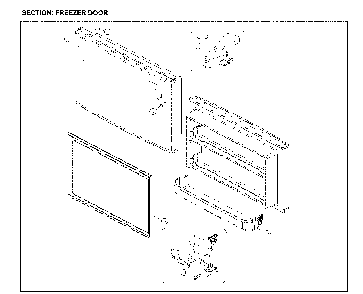 Freezer Door Diagram and Parts List for 11161205713  Kenmore Refrigerator