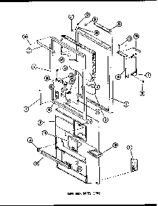 Lower Door Parts Diagram and Parts List for ESR14E-P73953-28W  Amana Refrigerator
