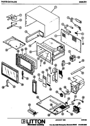 Part Location Diagram of M70D94 Whirlpool OUTER DOOR ASSEMBLY