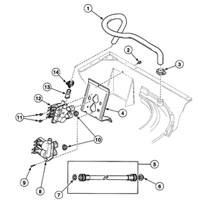 Valve Assy Diagram and Parts List for  Speed Queen Washer