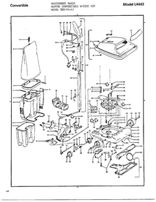 Part Location Diagram of 44783AG Maytag Vacuum beater bar belt
