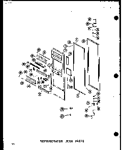 Refrigerator Door Parts Diagram and Parts List for SDI22N-1-C-P60230-91WC  Amana Refrigerator