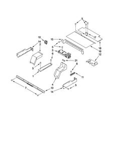 Top Venting Parts Diagram and Parts List for MEW7530WDS01  Maytag Wall Oven