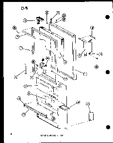Lower Door Parts Tm Diagram and Parts List for ESRFC14E-G-P74645-12WG  Amana Refrigerator