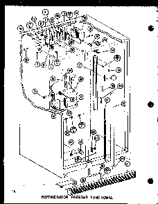 Refrigerator Freezer Functional Diagram and Parts List for SDI22GL-P7745505WL  Amana Refrigerator