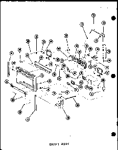 Cavity Assy Diagram and Parts List for SDI22N-1-C-P60230-91WC  Amana Refrigerator