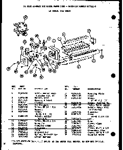 12 Cube Compact Ice Maker Diagram and Parts List for SDI22GL-P7745505WL  Amana Refrigerator
