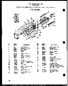 50 Cycle 8 Cube Compact Ice Maker Diagram and Parts List for ESR22C-G-P73900-10WG  Amana Refrigerator
