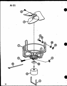 (ercf18-u01b/p67471-11c) (ercf24-u01b/p67471-12c) (ercf30-u01b/p67471-13c) (ercf36-u01b/p67471-14c) (ercf42-u01b/p67471-15c) Diagram and Parts List for ERCF48-U03B P67471-18C Amana Air Conditioner