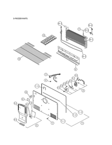 Freezer Parts Diagram and Parts List for 11161269220  Kenmore Refrigerator