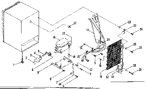 Unit Parts Diagram and Parts List for 21873720  Kenmore Refrigerator