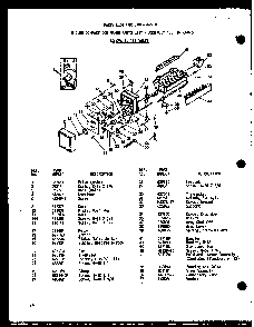 8 Cube Compact Ice Maker Diagram and Parts List for SD19W-P60340-36W  Amana Refrigerator