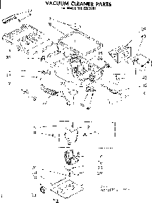 Base Assembly Diagram and Parts List for 1162283281  Kenmore Canister Vacuum