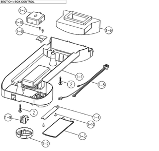 Box Control Diagram and Parts List for 11171219615  Kenmore Refrigerator